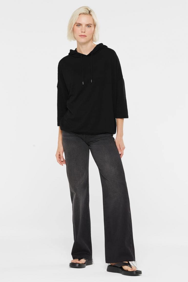 STRUKTURIERTES KAPUTZENSWEATSHIRT SO:LA VON SENSES MZ#00879 Mode-Zauber