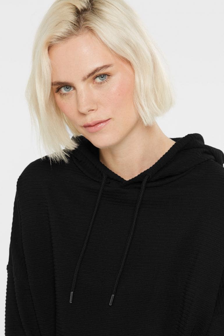 STRUKTURIERTES KAPUTZENSWEATSHIRT SO:LA VON SENSES MZ#00879 Mode-Zauber