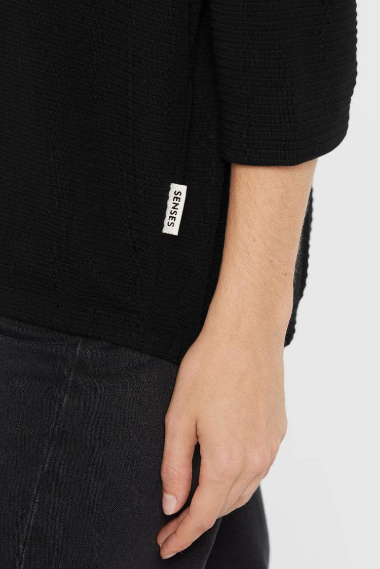 STRUKTURIERTES KAPUTZENSWEATSHIRT SO:LA VON SENSES MZ#00879 Mode-Zauber