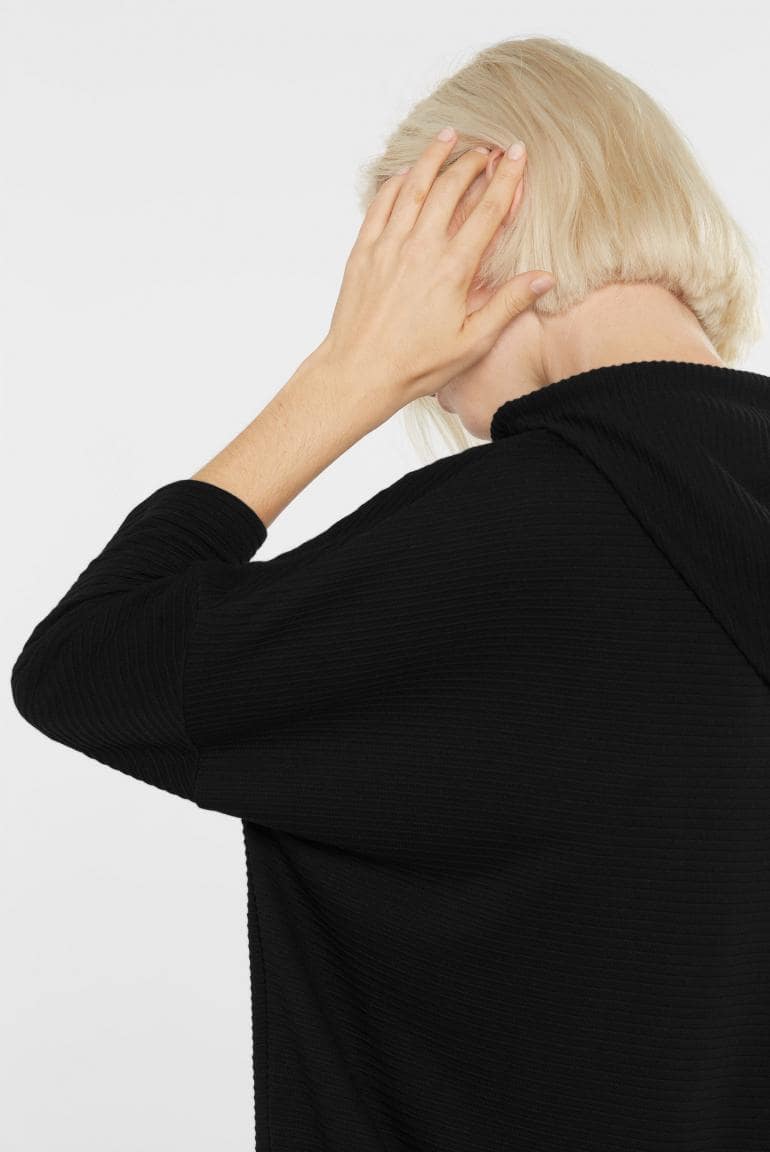 STRUKTURIERTES KAPUTZENSWEATSHIRT SO:LA VON SENSES MZ#00879 Mode-Zauber