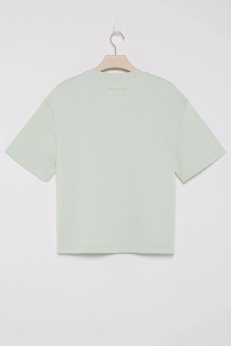 SWEATSHIRT SA:LINE AUS INTERLOCK VON SENSES IN PASTEL-LIME MZ#00869 Mode-Zauber