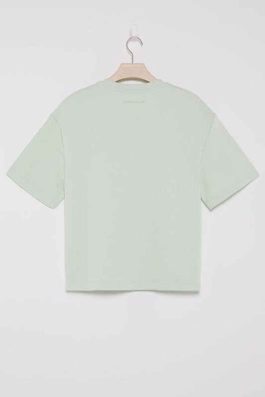 SWEATSHIRT SA:LINE AUS INTERLOCK VON SENSES IN PASTEL-LIME MZ#00869 Mode-Zauber