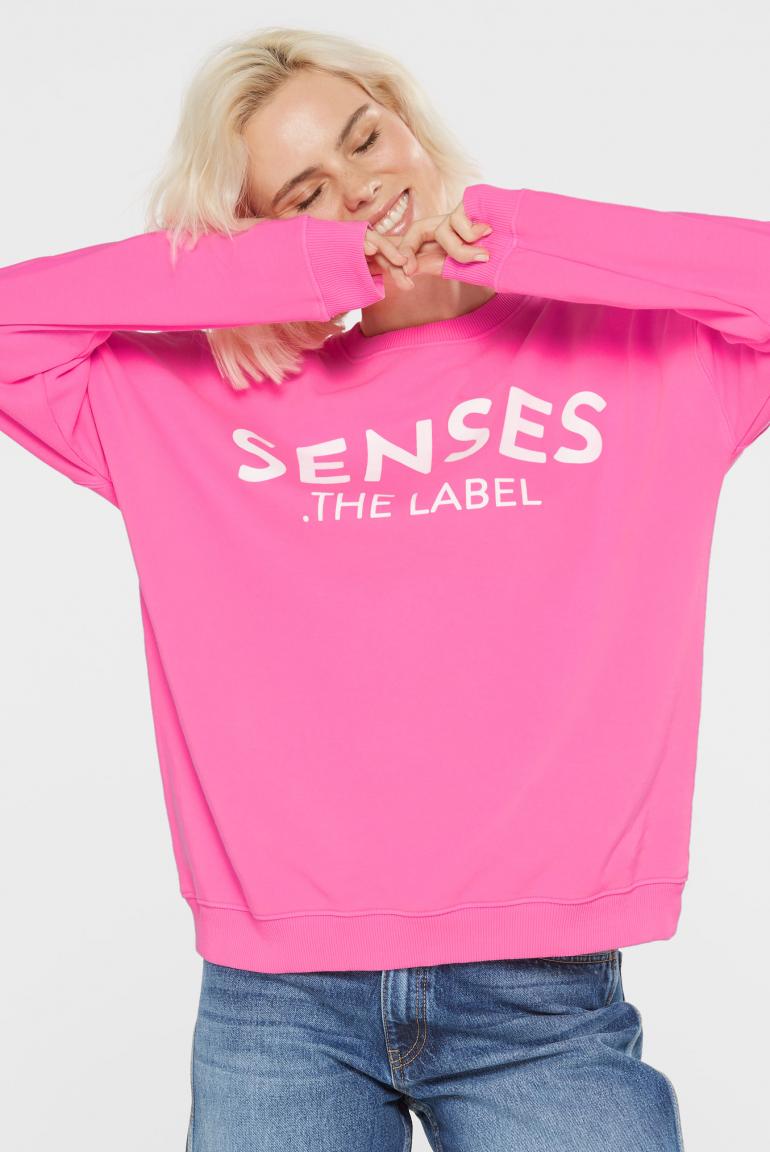 SWEATSHIRT SMI:LLA MIT LOGO DESIGN VON SENSES MZ#00882 Mode-Zauber