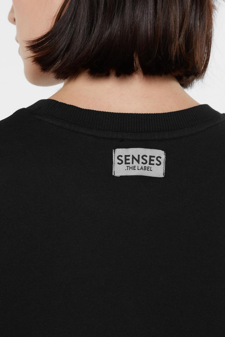 SWEATSHIRT SMI:LLA MIT LOGO DESIGN VON SENSES MZ#00882 Mode-Zauber