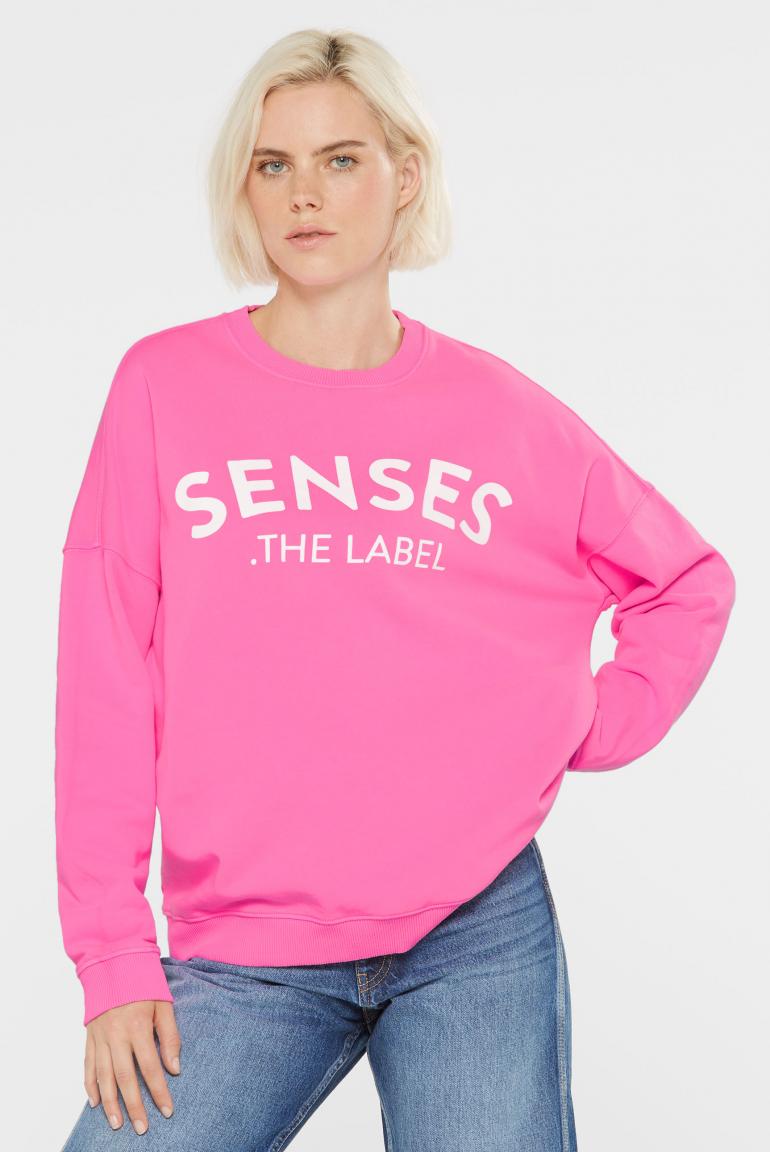 SWEATSHIRT SMI:LLA MIT LOGO DESIGN VON SENSES MZ#00882 Mode-Zauber