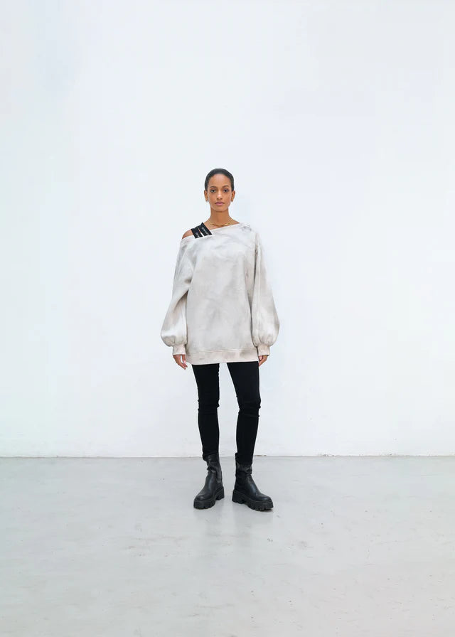 SWEATER KIKO VON OUTRYGHT IN WHITE DOVE MZ#00905 Mode-Zauber