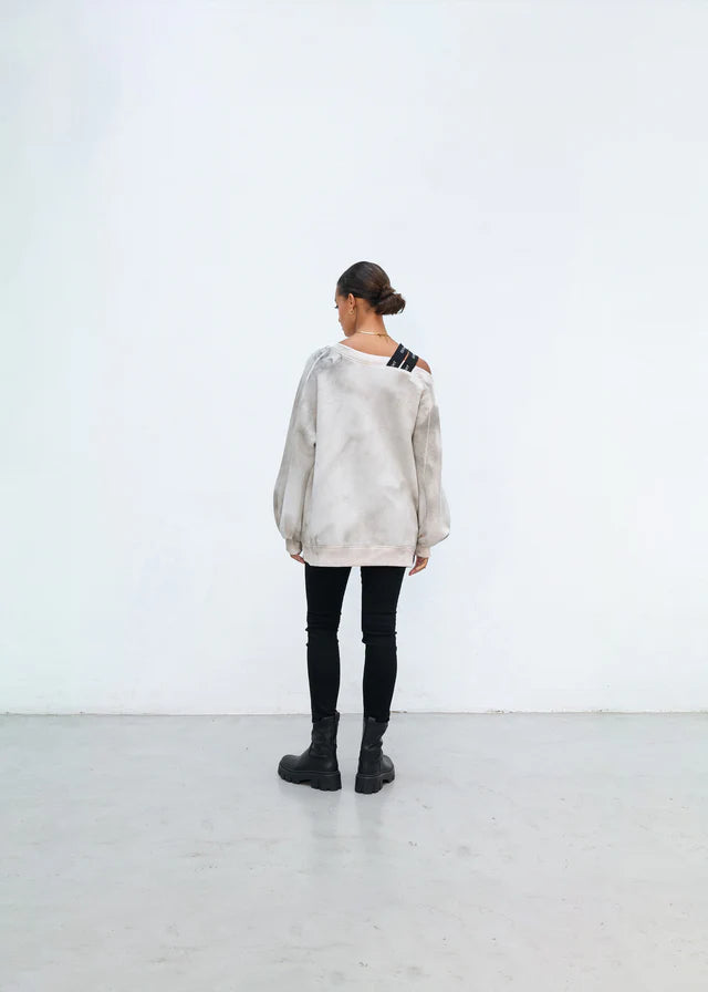 SWEATER KIKO VON OUTRYGHT IN WHITE DOVE MZ#00905 Mode-Zauber