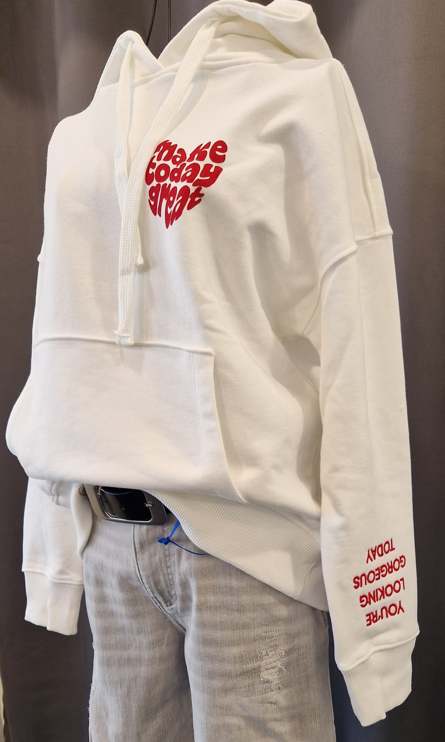 HOODIE VON THESHIRT PROJECT IN CREAM WHITE MZ#00691 Mode-Zauber