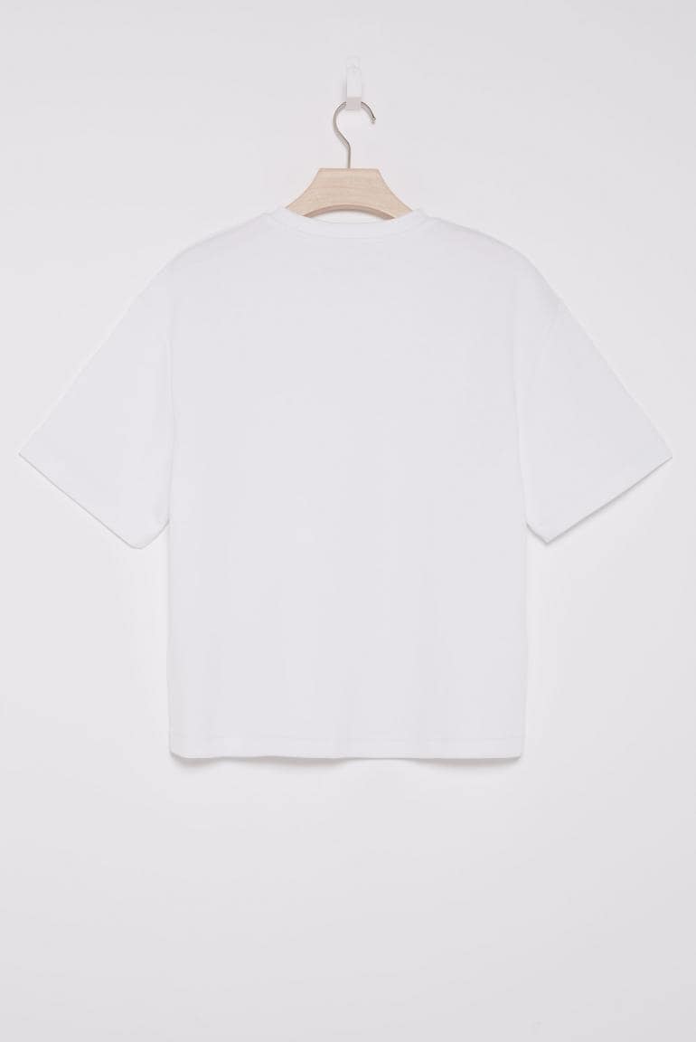SWEATSHIRT KURZARM SA:LINE VON SENSES IN OPTICWHITE MZ#00857 Mode-Zauber