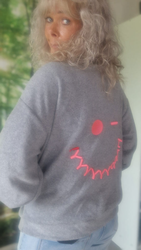 SWEATJACKE VON THESHIRT PROJEKT IN GRAU MELANGE MZ#00650 Mode-Zauber