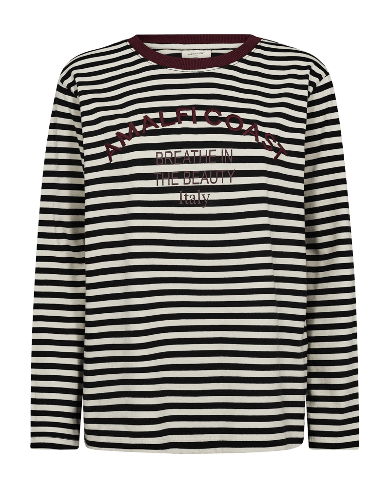 T-SHIRT LANGARM FQJEMMA VON FREE/QUENT IN BLACK W. MOONBEAM MZ#00963 Mode-Zauber