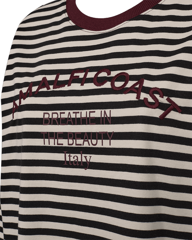 T-SHIRT LANGARM FQJEMMA VON FREE/QUENT IN BLACK W. MOONBEAM MZ#00963 Mode-Zauber