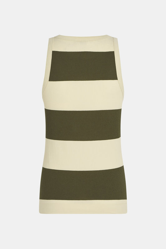 TOP VON PENN & INK MIT STREIFEN IN PISTACHE ALGUE MZ#00730 Mode-Zauber