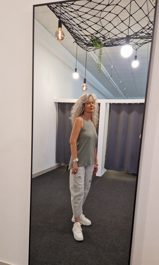 TOP TINA LONG VON OUTRYGHT IN GREENGREY MZ#00768 Mode-Zauber