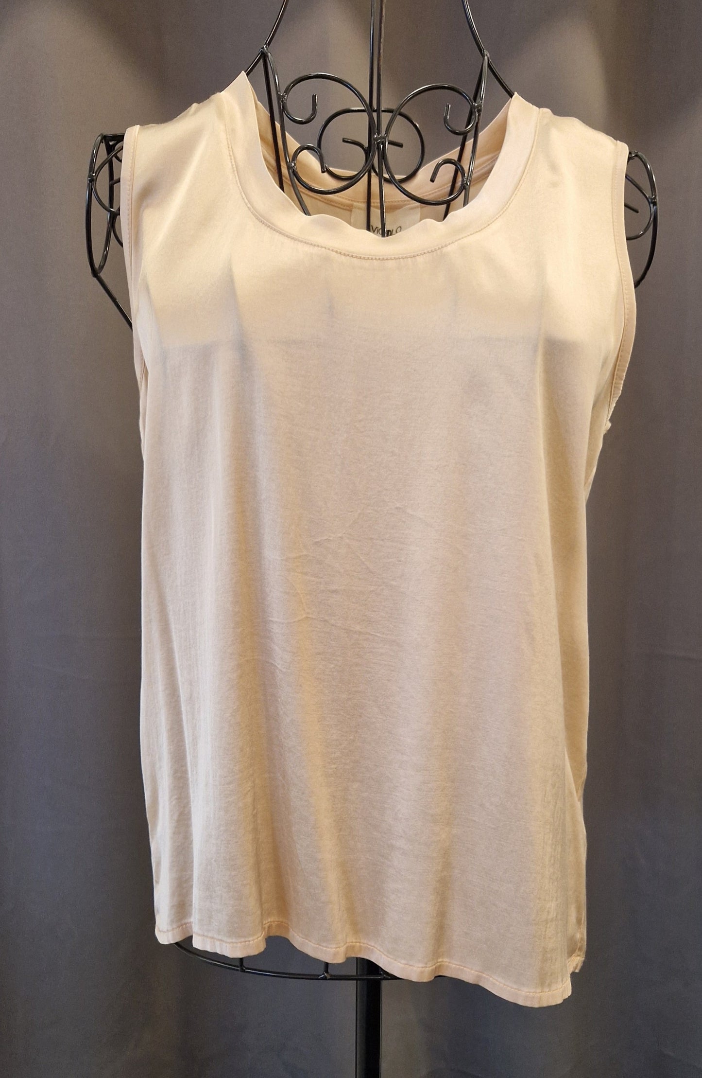 TOP VON VICOLO IN CHAMPAGNER MZ#00787 Mode-Zauber