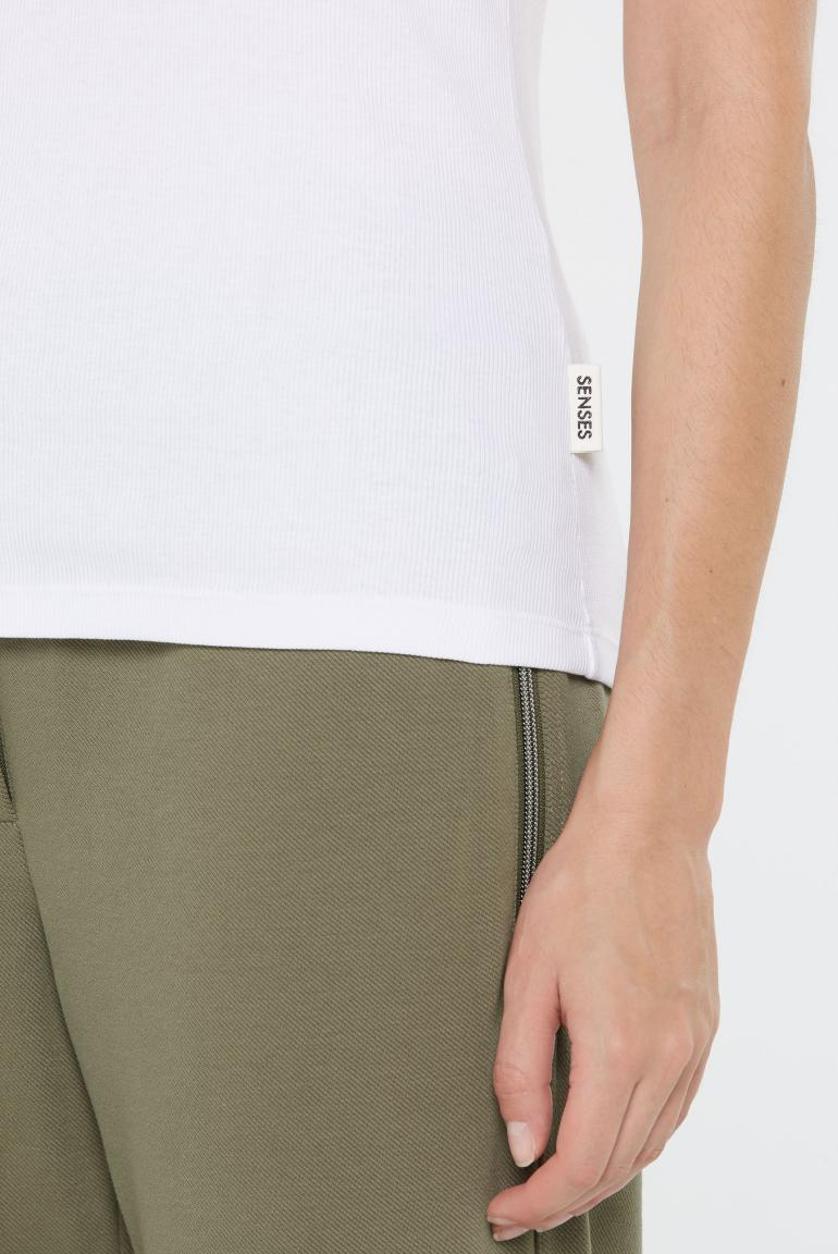 Geripptes Top TIL:DA VON SENSES IN VERSCHIEDEN FARBEN MZ#00875 Mode-Zauber