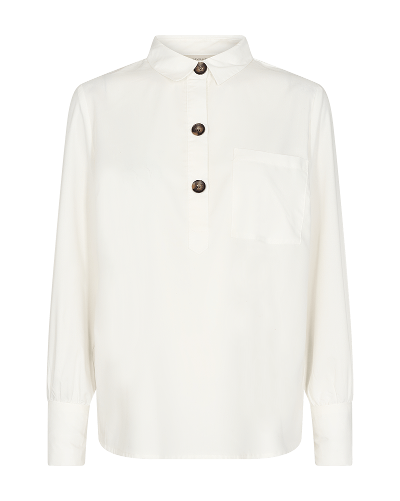 BLUSE FQFLYNN-SH VON FREE/QUENT IN CREMEFARBEN MZ#00758 Mode-Zauber