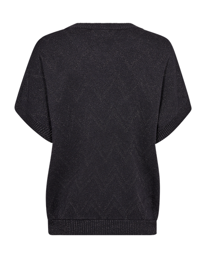 PULLOVER DAMEN FQANILUX VON FREE/QUENT MIT GRAUER NADELSTREIFEN MIT GUNMETAL MZ#00506 Mode-Zauber
