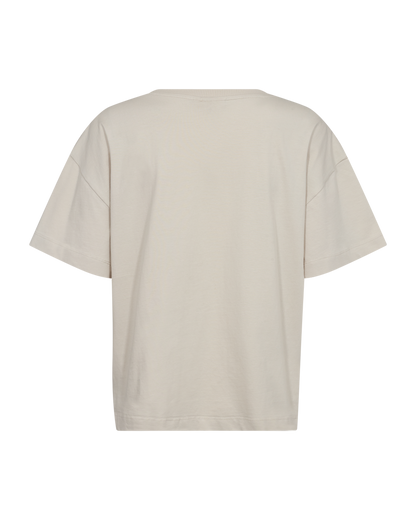 T-SHIRT DAMEN FQCAROL VON FREE/QUENT IN MOONBEAM/BLACK MZ#00504