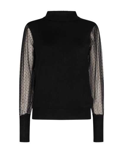 PULLOVER DAMEN FQDOTKA VON FREE/QUENT IN  SCHWARZ MZ#00517 Mode-Zauber