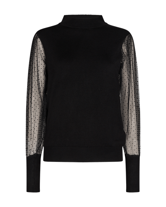 PULLOVER DAMEN FQDOTKA VON FREE/QUENT IN  SCHWARZ MZ#00517 Mode-Zauber