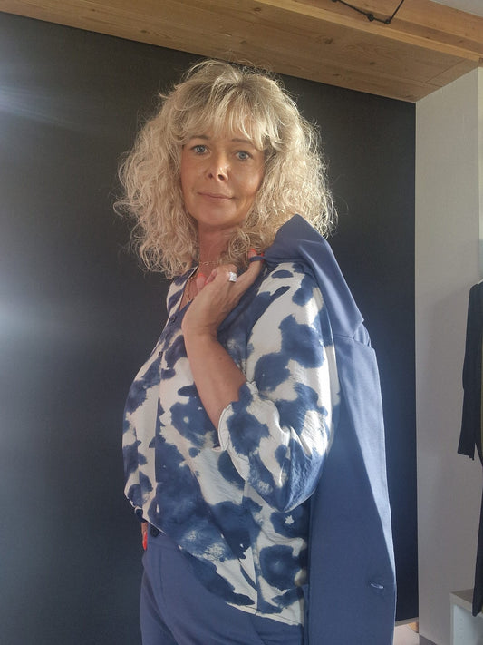 Damenbluse von Free/Quent in Monnblue MZ#00400 Mode-Zauber