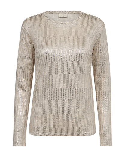T-SHIRT DAMEN FQCAROL VON FREE/QUENT IN MOONBEAM/BLACK MZ#00504 mode-zauber