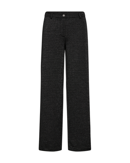 HOSE DAMEN FQNANNILUX VON FREE/QUENT IN SCHWARZ/SILBER MZ#00515 Mode-Zauber