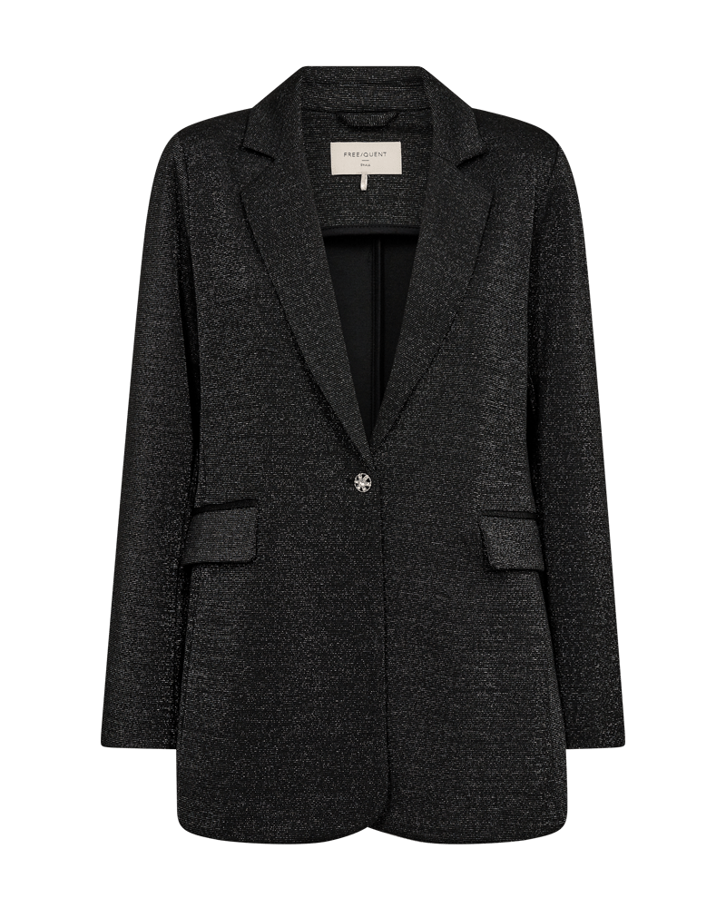 JACKE DAMEN FQNANNILUX VON FREE/QUENT IN SCHWARZ/SILBER MZ#00513 Mode-Zauber