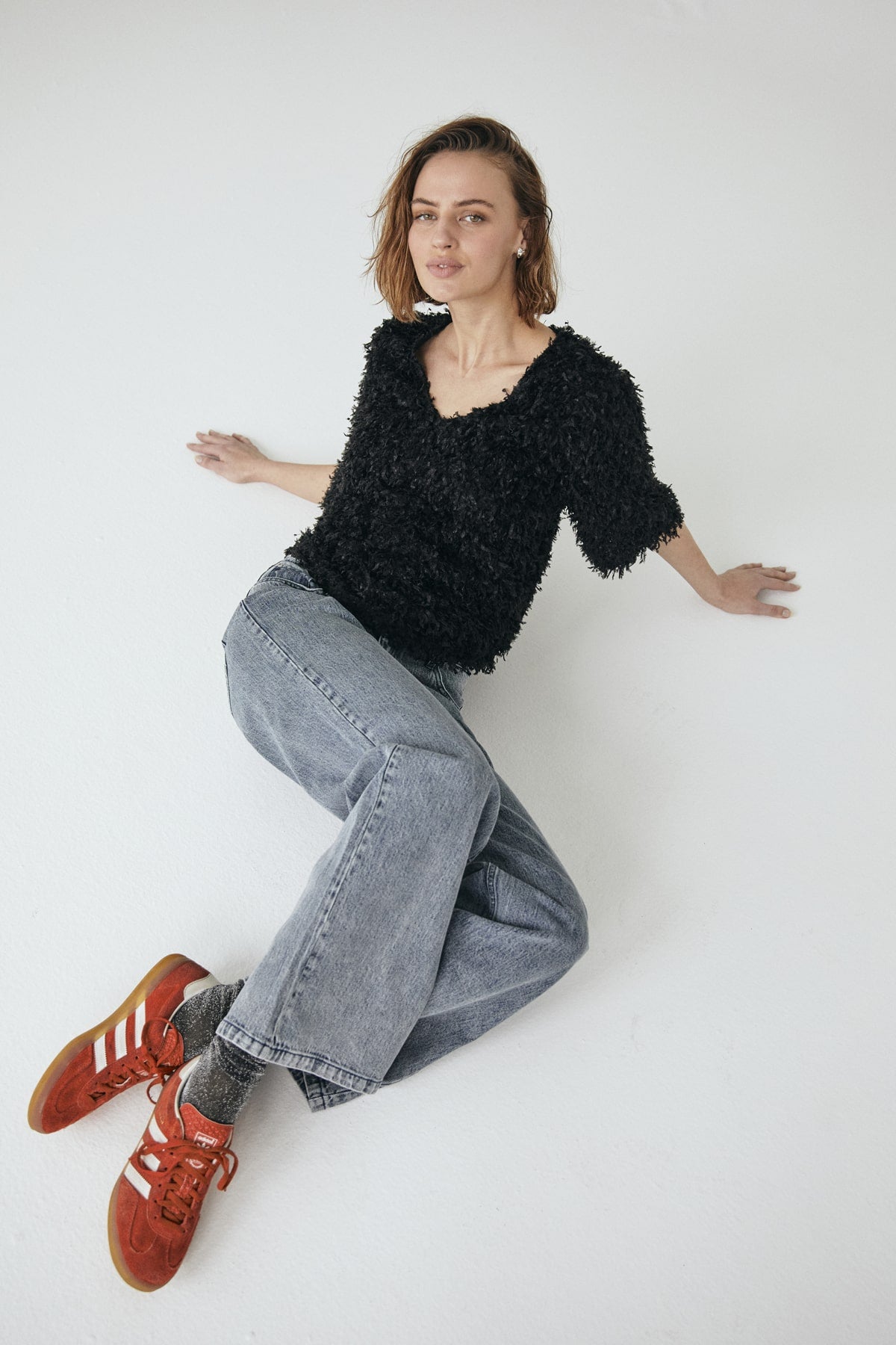 PULLOVER FQNOLA VON FREE/QUENT IN SCHWARZ MZ#00500 Mode-Zauber