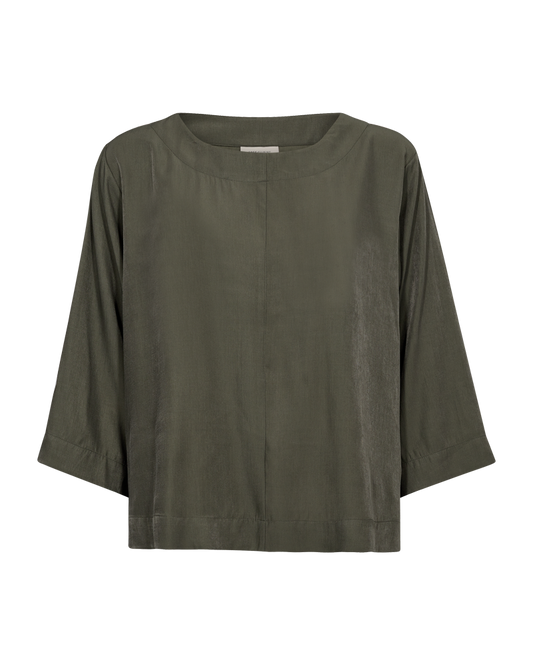 BLUSE FQWEDNESDAY OLIVE MZ#00364 - Mode-Zauber