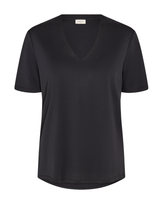T-SHIRT DAMEN FQYR-SS-BL SCHWARZ MZ#00334 Mode-Zauber