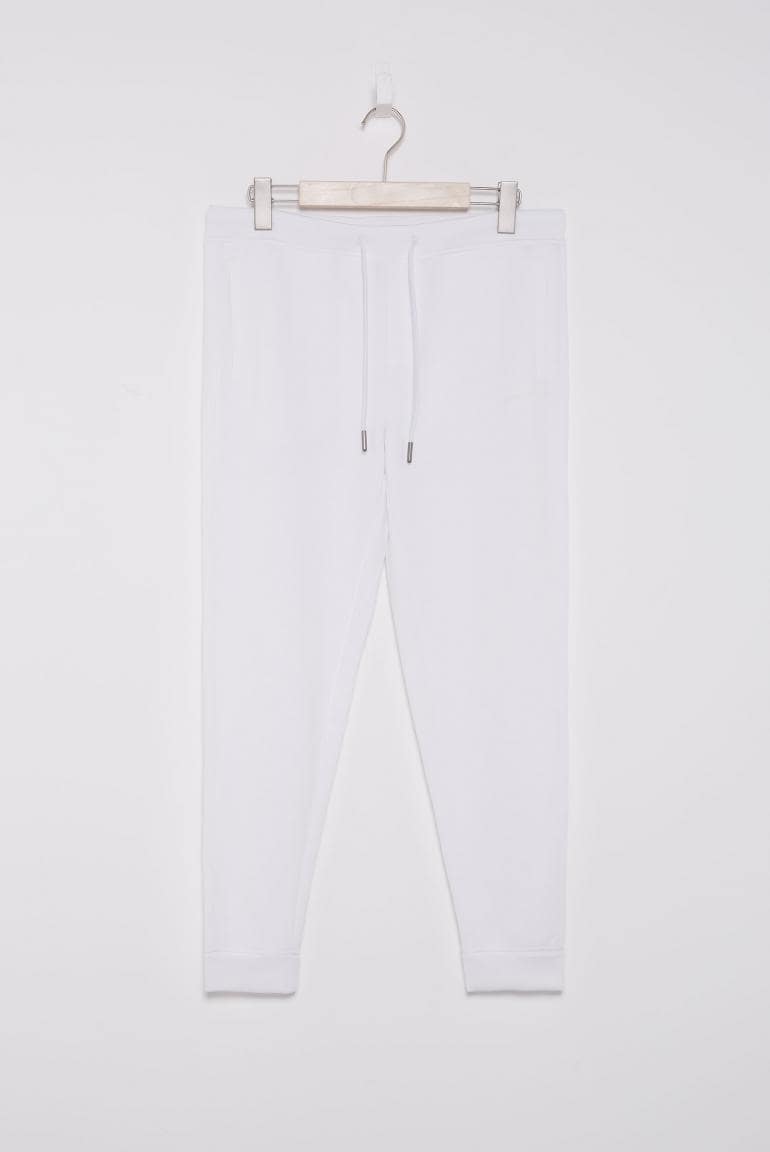 SWEATPANTS PA:TRESI AUS INTERLOCK VON SENSES IN OPTICWHITE MZ#00861 Mode-Zauber