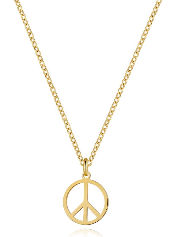 ICON KETTE PEACE NECKLACE GOLD MZ#00119 - Mode-Zauber