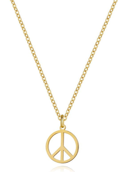 ICON KETTE PEACE NECKLACE GOLD MZ#00119 - Mode-Zauber