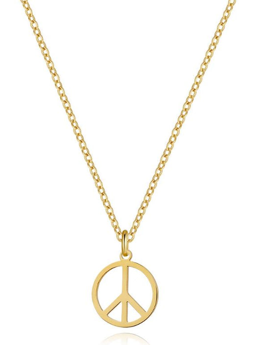 ICON KETTE PEACE NECKLACE GOLD MZ#00119 - Mode-Zauber