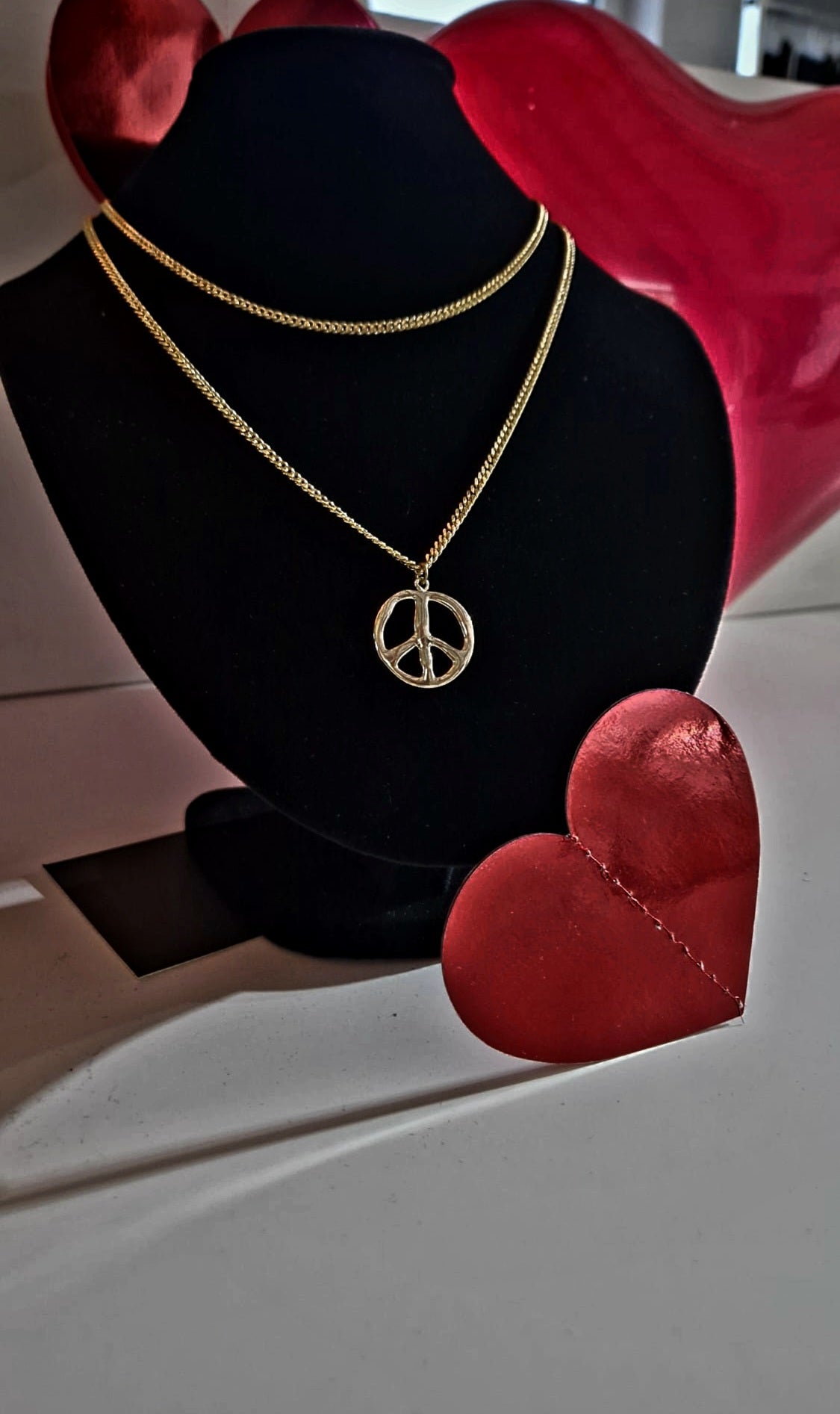ICON KETTE PEACE NECKLACE GOLD MZ#00119 - Mode-Zauber