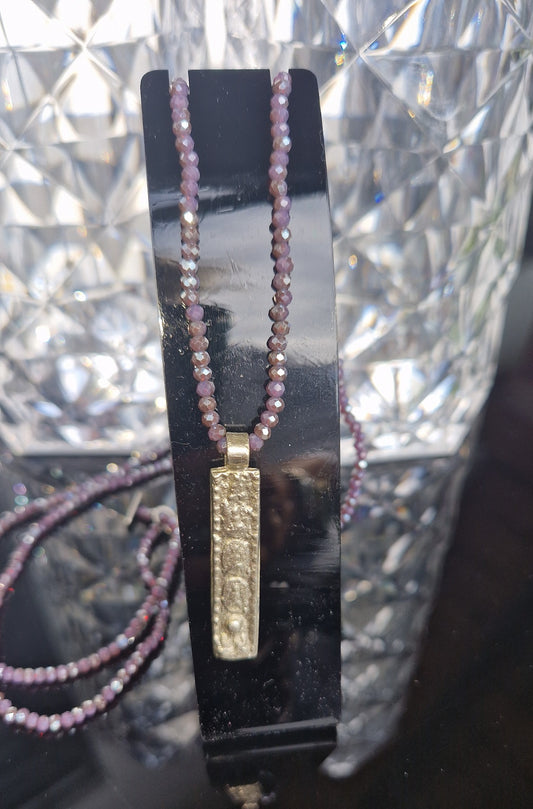 ICON KETTE LONG-S NECKLACE PURPLE MZ#00118 - Mode-Zauber