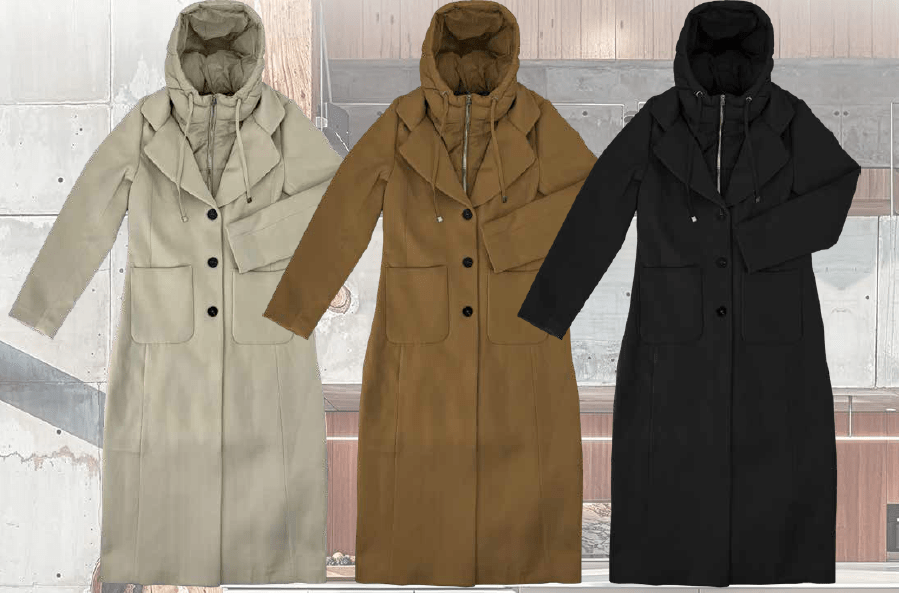 WINTERMANTEL RIW303J VON RIUNIK IN SCHWARZ MZ#00994 Mode-Zauber