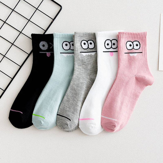 SOCKEN CARTOON BIG EYES ALL SEASON VERSCHIEDENE FARBEN MZ#00487