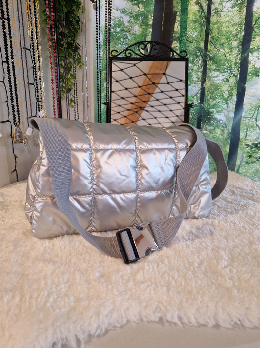 ZWILLINGSHERZ TASCHE SILBER KLEIN MZ#00419 - Mode-Zauber
