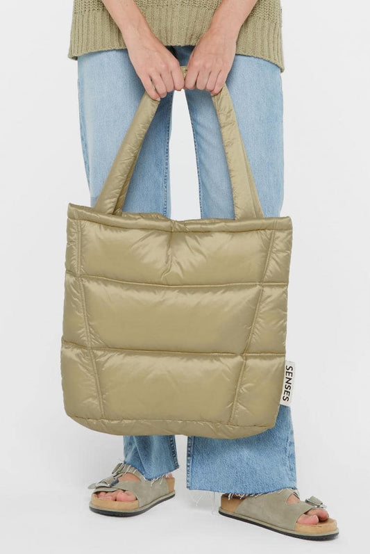 PUFFER BAG AL:VA VON SENSES IN LIGHT SAGE  MZ#00886 Mode-Zauber