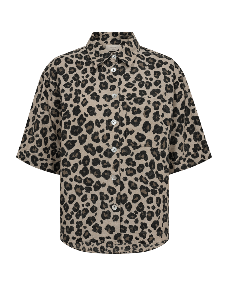 BLUSE LEO FQLAVISCO VON FREE/QUENT  SAND MELANGE M. SCHWARZ MZ#00800 Mode-Zauber