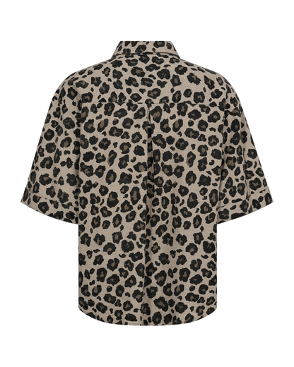 BLUSE LEO FQLAVISCO VON FREE/QUENT  SAND MELANGE M. SCHWARZ MZ#00800 Mode-Zauber
