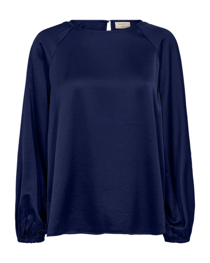 BLUSE FQDOVE VON FREE/QUENT SATEEN MZ#00980 Mode-Zauber