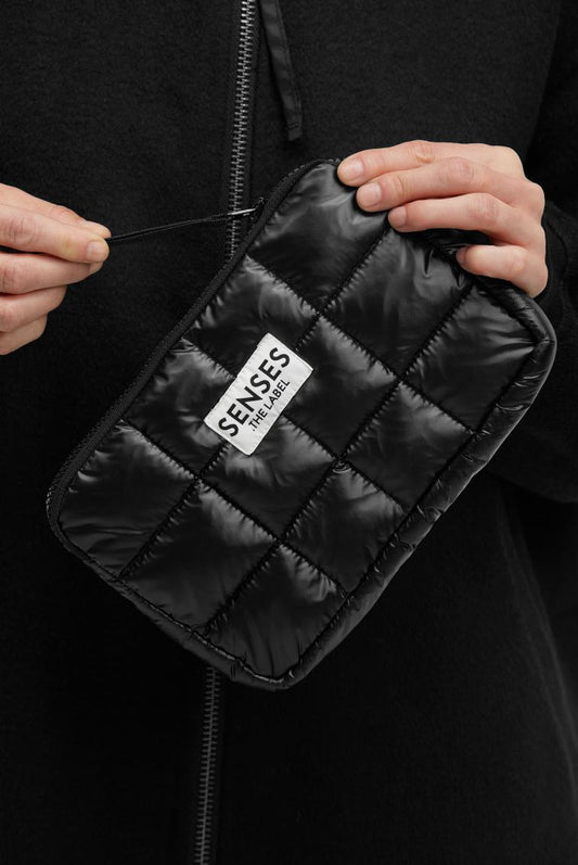 PUFFER COSMETIC BAG ALLI:SON VON SENSES IN BLACK MZ#00943 Mode-Zauber