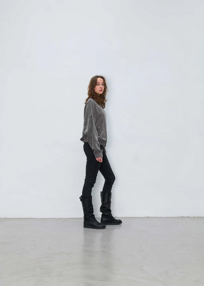 Damen Sweater von Outryght in Grau MZ#00620 Mode-Zauber