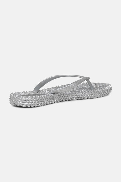 FLIP FLOP VON ILSE JACOBSEN MIT GLITZER IN SILVER MZ#00803 Mode-Zauber