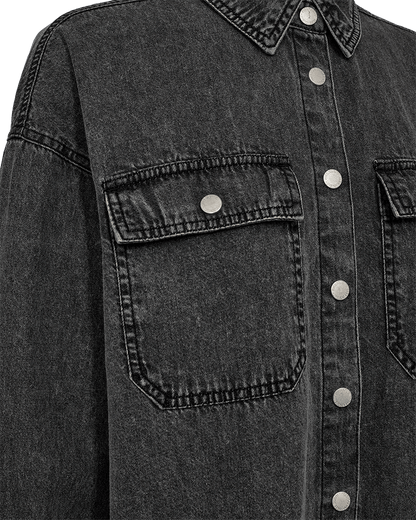 HEMD FQLISEA VON FREE/QUENT IN VINTAGE GREY DENIM MZ#00926