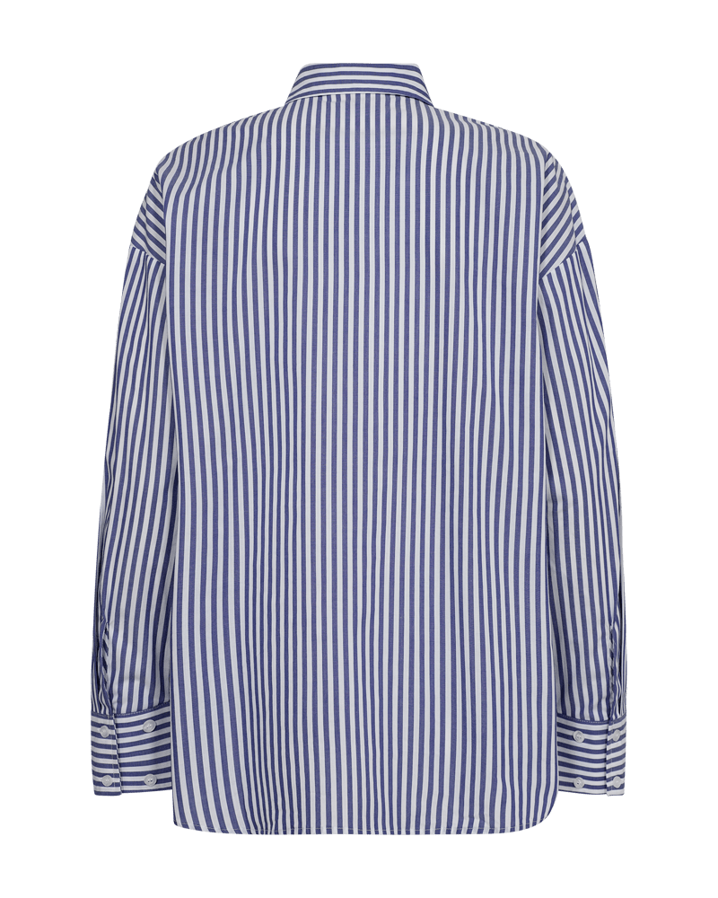 HEMD DAMEN FQCLAIR VON FREE/QUENT IN BLAU MIT WEISS MZ#00564 mode-zauber
